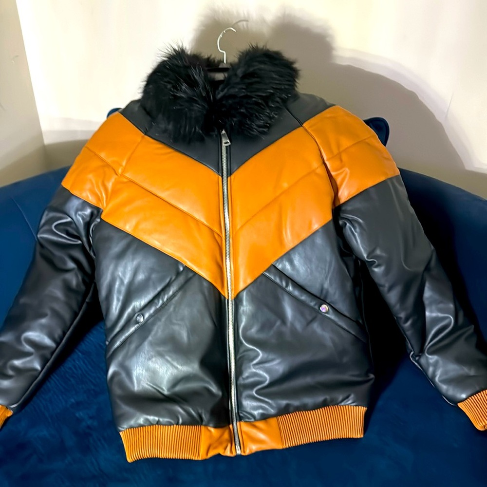 New leather coat x-large
